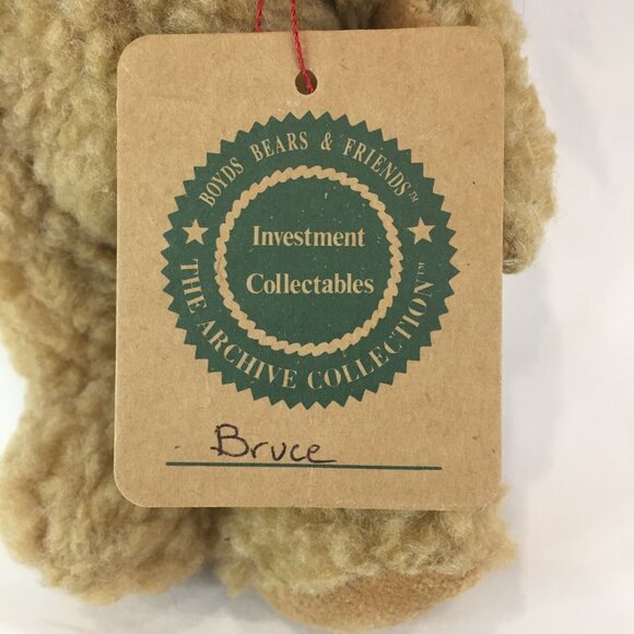 NOS w Tags Boyds Bears Bruce Plush Jointed Bear 1996 Stuffed Animal Retired - Picture 8 of 9